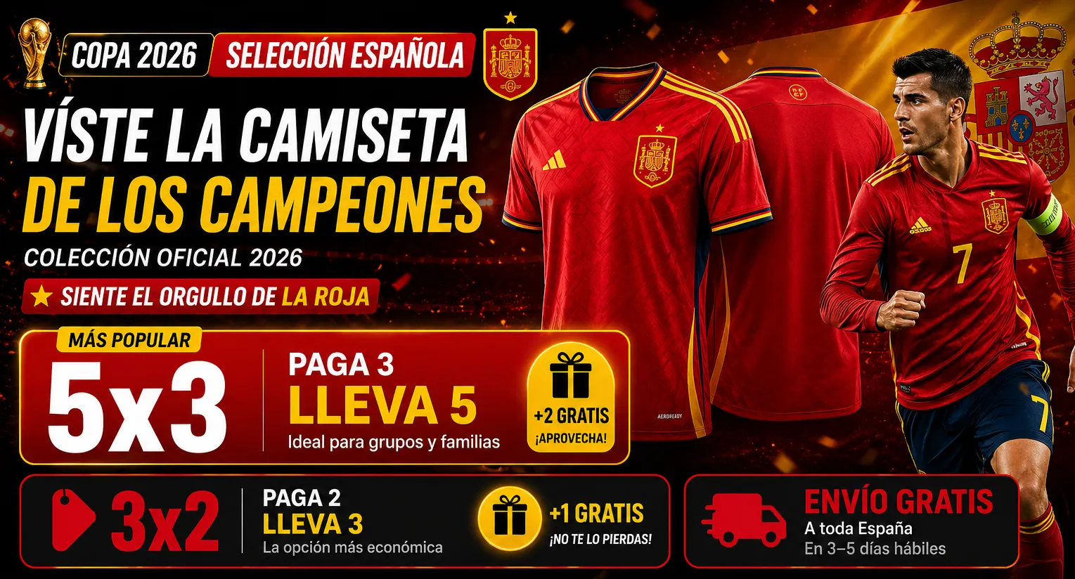 Seleccion Espana 2026 — Viste la Camiseta de los Campeones